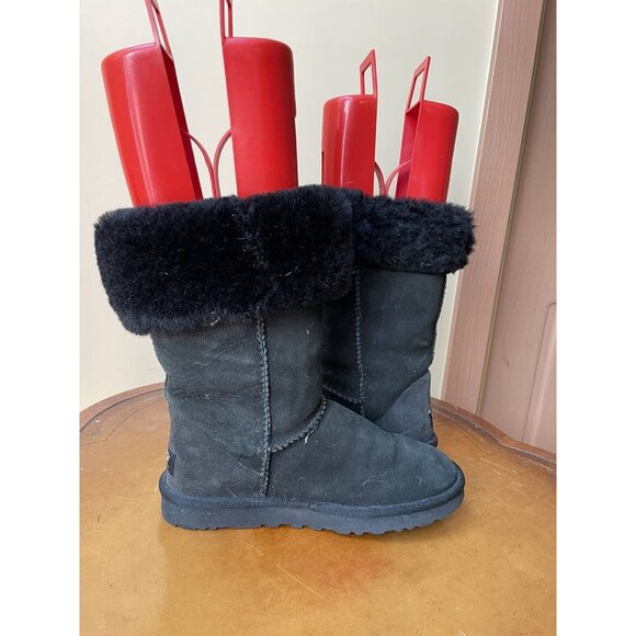UGG Australia Women's Classic Black Winter Boots Size: 7 (5815) (F112) - Picture 6 of 8